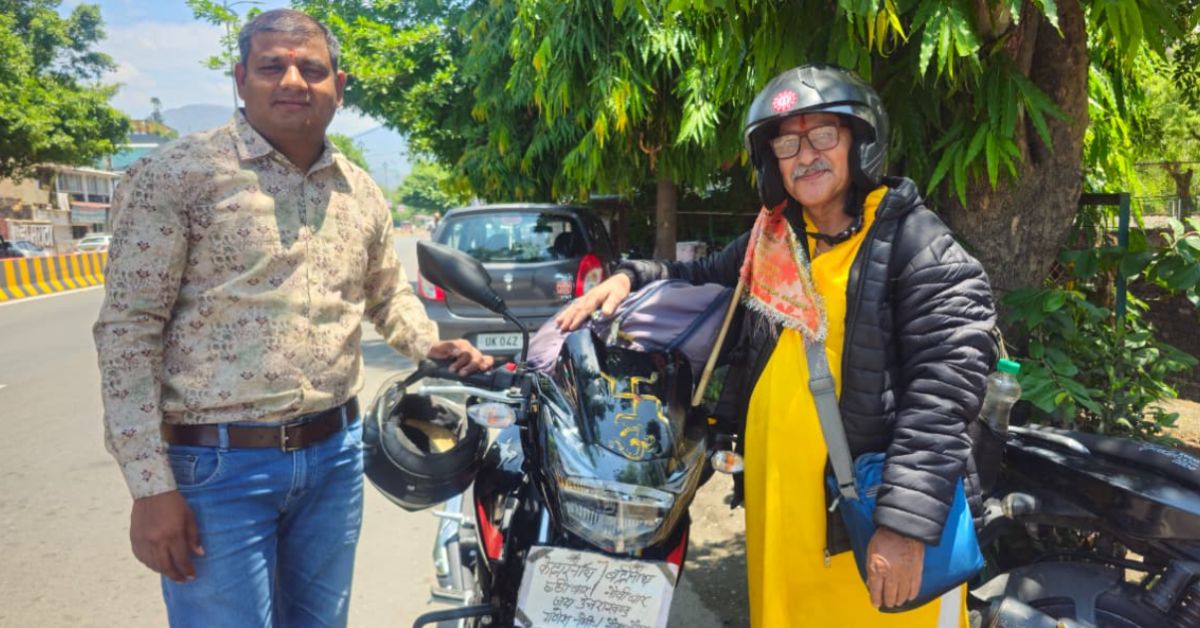 बद्रीनाथ-केदारनाथ यात्रा : हनुमान चालीसा पाठ समूह के भक्त हल्द्वानी से बाइक पर रवाना