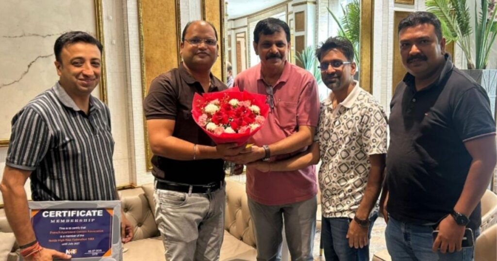 नोएडा: फ्रेंच अपार्टमेंट को मिली NHRF की सदस्यता, दिनेश मिश्रा बने प्रतिनिधि
