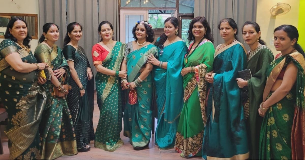 शांतिकुंज कल्याण समिति ने मनाई हरियाली तीज, पुष्पा बनीं तीज क्वीन